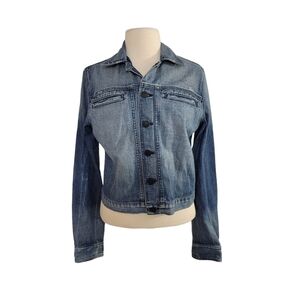 True Religion Faded Ombre Trucker Jean Jacket